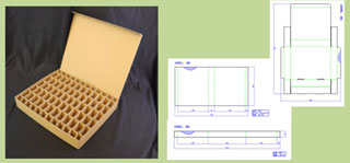 小部品収納用梱包箱＆仕切り