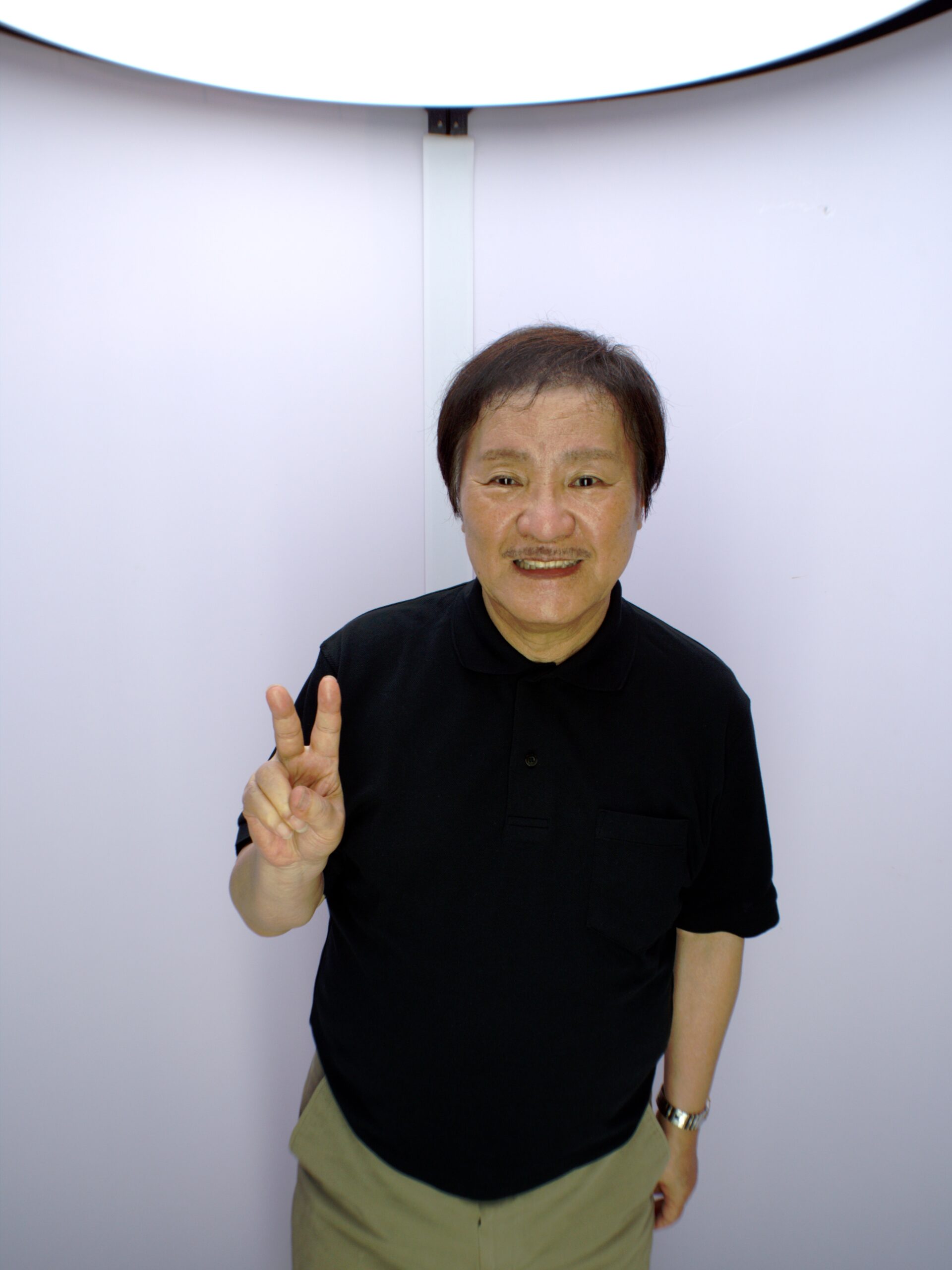 堀内孝雄様 3Dスキャン撮影のようす