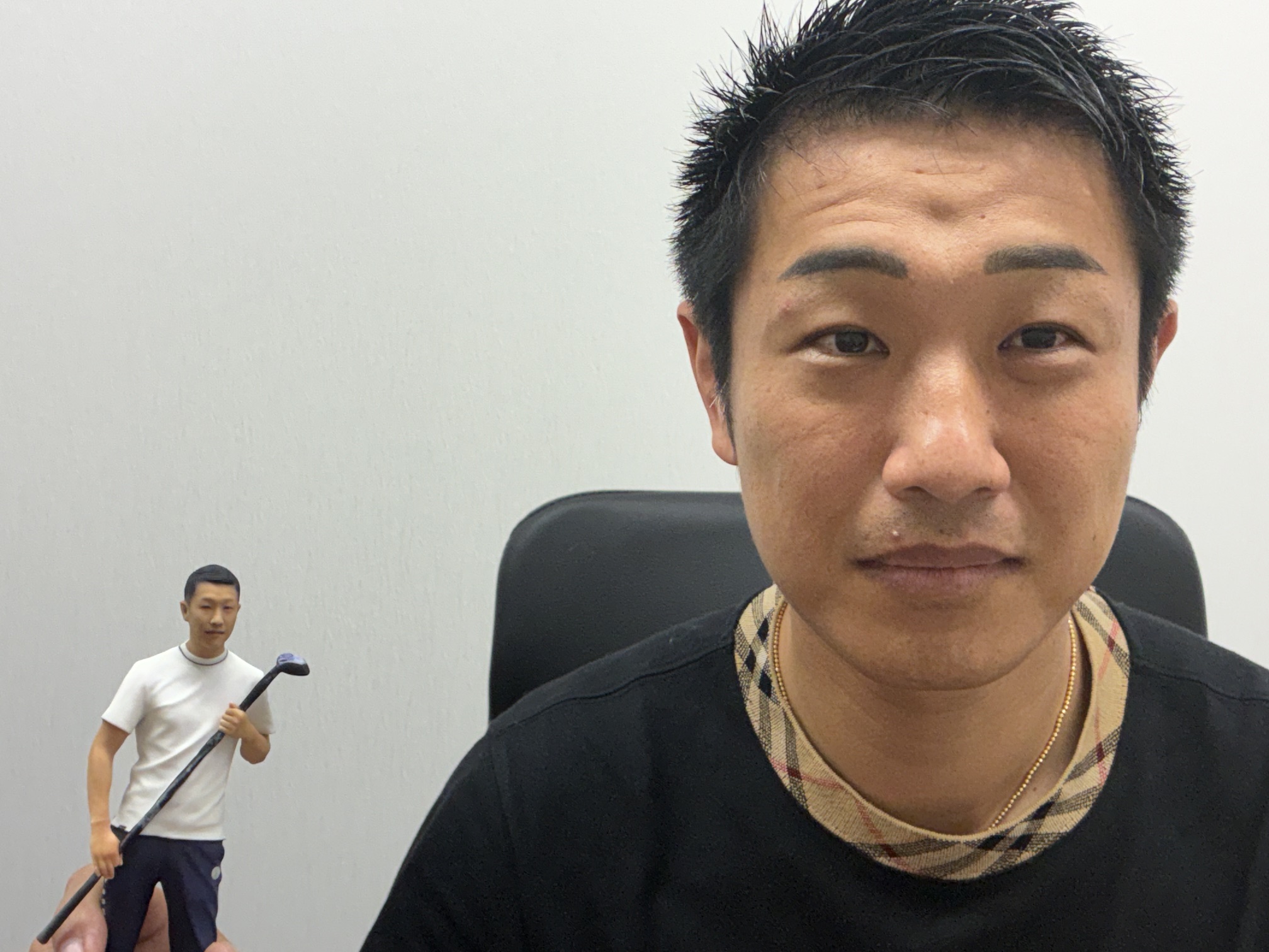 ご本人とフィギュア